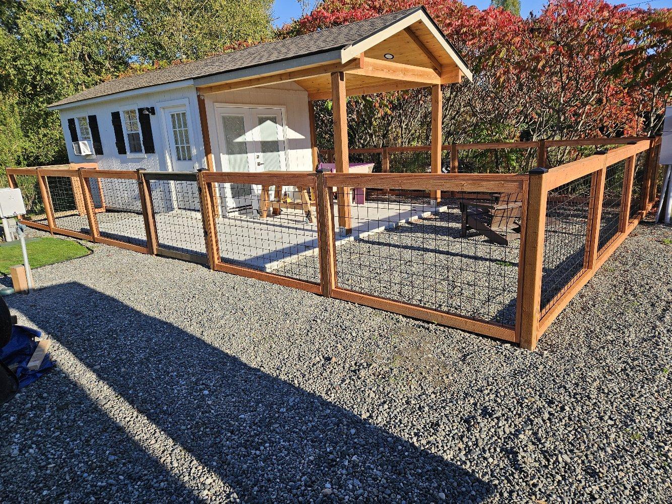 Bow, WA-Outbuilding and Hog-Panel Fence image 4